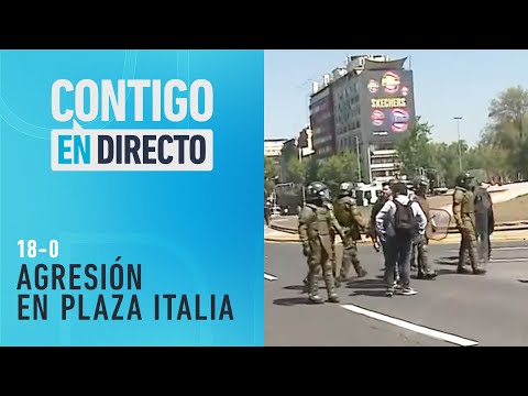 AGRESIÓN A PRENSA: Una persona detenida por ataque en Plaza Italia - Contigo en Directo