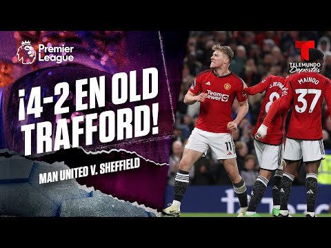 Rasmus Højlund lo sentencia - Manchester United v. Sheffield | Premier League | Telemundo Deportes