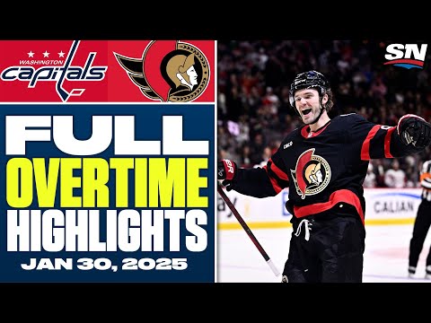 Washington Capitals at Ottawa Senators | FULL Overtime Highlights - January 30, 2025