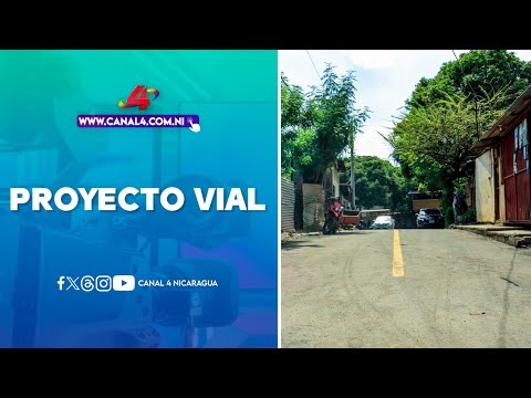 Inauguran proyecto vial en Lomas de Guadalupe en Managua