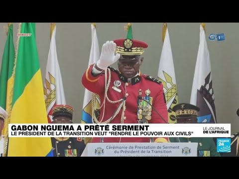 Le Général Oligui Nguéma investit président de la transition au Gabon • FRANCE 24