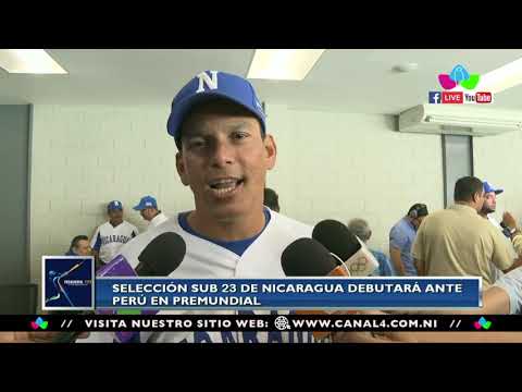 Selección Sub 23 de Nicaragua debutará ante Perú en premundial