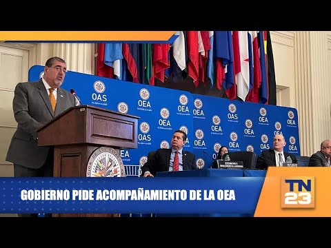 Gobierno pide acompañamiento de la OEA