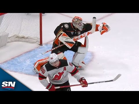 Ducks Lukas Dostal Shuts The Door On Jack Hughes Penalty Shot In Dying Seconds To Cap Off Huge Game