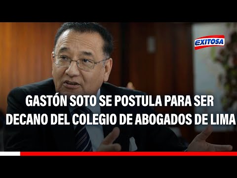 Colegio de Abogados de Lima: conoce las propuestas del candidato Gastón Soto al decanato