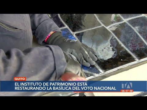 El Instituto de Patrimonio realiza una restauración en la Basílica del Voto Nacional