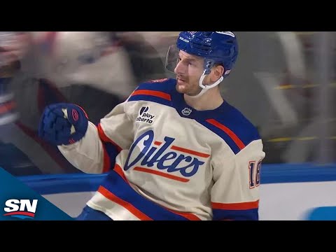 Oilers Zach Hyman Goes Backhand Shelf For Slick Goal