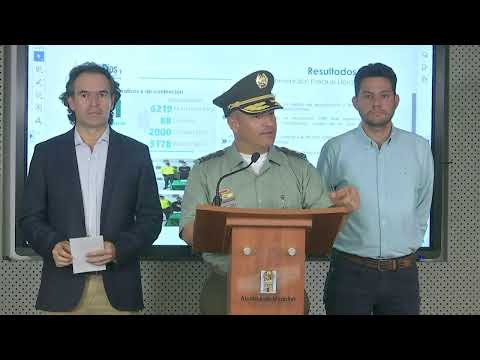 Alcalde de Medellín informa sobre resultados operacionales en el Parque Lleras