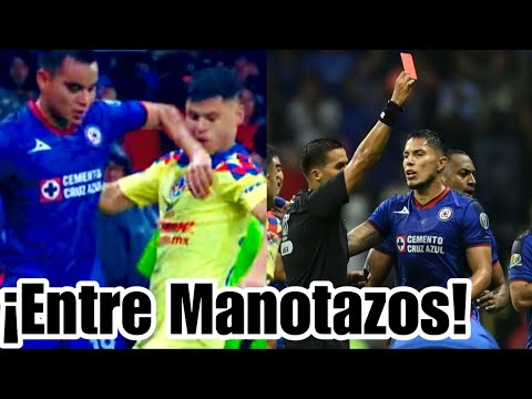 Asi fue la EXPULSIÓN de CARLOS RODRIGUEZ en el CLÁSICO JOVEN - Cruz Azul 2-3 América 2023