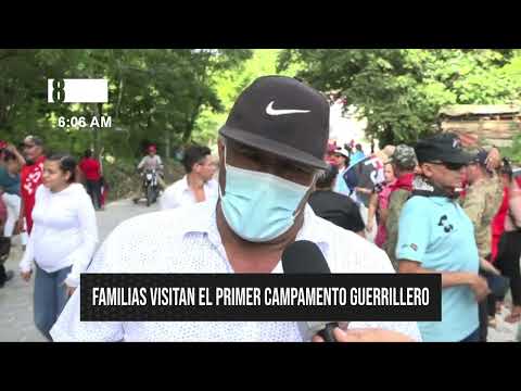 Familias visitan el primer campamento guerrillero en Estelí
