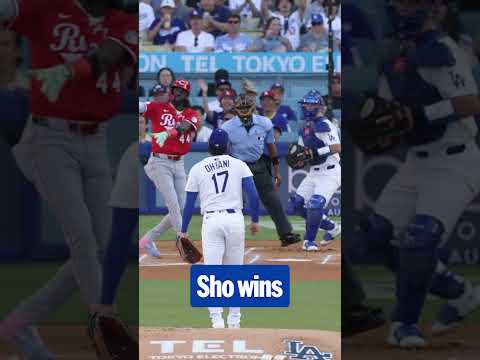 First at-bat between Shohei Ohtani and Elly De La  Cruz and Ohtani comes out on top!  | 大谷翔平ハイライト