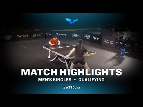 Table Tennis 🥍 Liu Dingshuo vs Amin Ahmadian | MS | WTT Contender Doha 2022 (Qual)