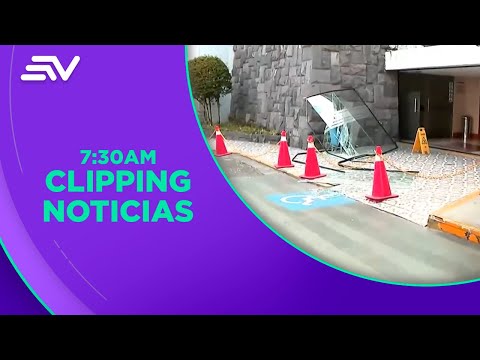 Vehículo impactó contra los ventanales de un hotel en Quito | Televistazo en la Comunidad