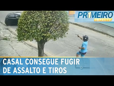 Flagra: Casal de turistas escapa de assalto no litoral de SP | Primeiro Impacto (17/09/24)