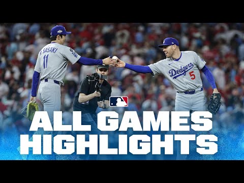 Highlights from ALL games on 10/6! (Dodgers win second game in Philly, Jackson Chourios BIG homer!)