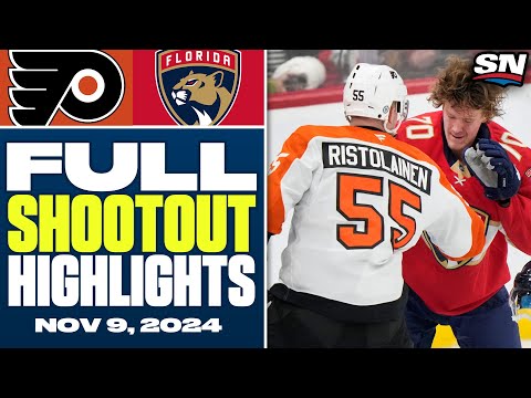 Philadelphia Flyers at Florida Panthers | FULL Shootout Highlights - November 9, 2024