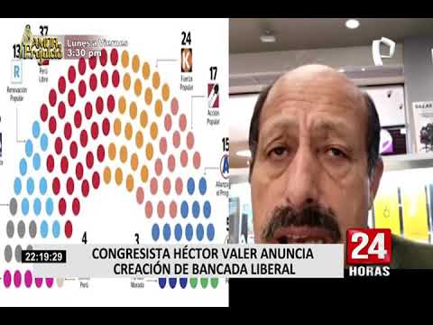 Héctor Valer: congresista electo anuncia que formará una nueva bancada ‘liberal’