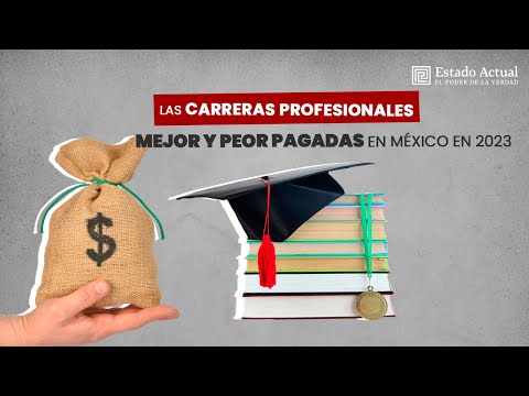 Las carreras profesionales mejor y peor pagadas en México en 2023