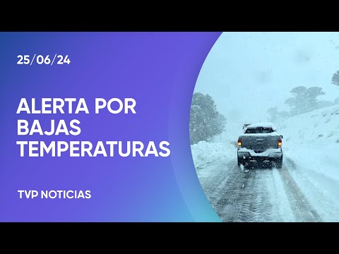 Patagonia: alerta por nevadas y temperaturas extremas