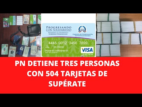 PN DETIENE TRES PERSONAS CON 504 TARJETAS DE SUPÉRATE