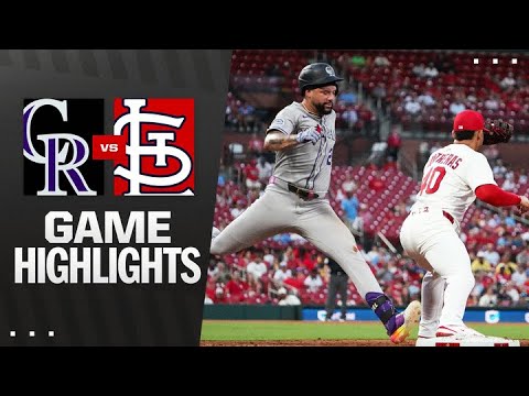 Rockies vs. Cardinals Game Highlights (8/11/25) | MLB Highlights