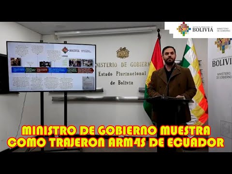 MINISTRO DEL CASTILLO AVIONES SALIERON Y ENTRARON SIN AUTORIZACIÓN DE BOLIVIA PARA TRAER ARM4S