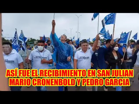 MARIO CRONENBOLD Y PEDRO GARCIA FUE RECIBIDÓ POR UNA MULTITUD EN SAN JULIAN...