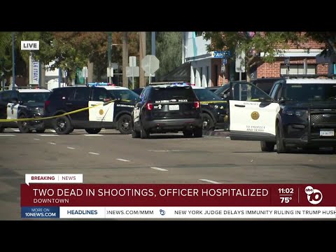 TEAM COVERAGE: Harbor Police officer injured, 2 dead in multiple shootings in Little Italy area