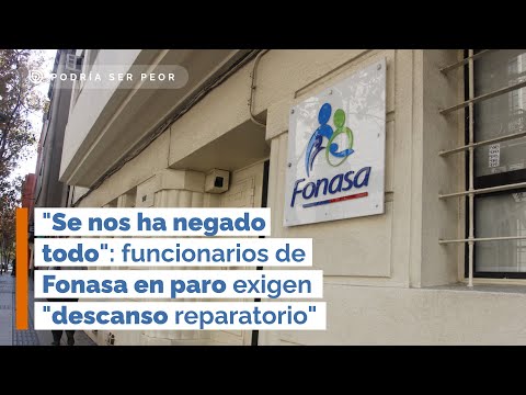 Se nos ha negado todo: funcionarios de Fonasa en paro exigen descanso reparatorio