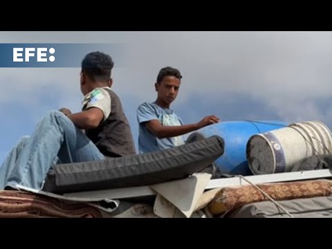 Gazatíes abandonan el hospital Europeo de Jan Yunis pese a que Israel dice que no atacará