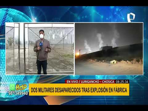 Chosica: Dos miembros del Ejército desaparecidos tras incendio en FAME (1/2)