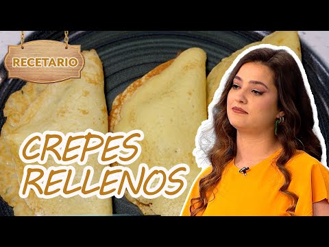 ¿Cómo preparar crepes rellenos de champiñones y espinaca? | EGCF: El Recetario ?