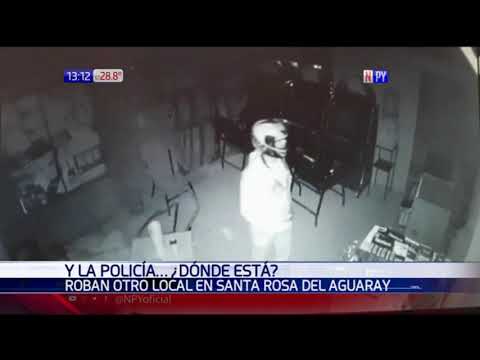 Policía Nacional invisible en Santa Rosa del Aguaray
