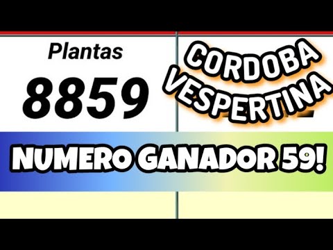 NUMERO GANADOR 59!!!.VESPERTINA