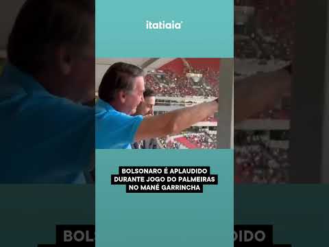 BOLSONARO É APLAUDIDO DURANTE JOGO DO PALMEIRAS NO MANÉ GARRINCHA