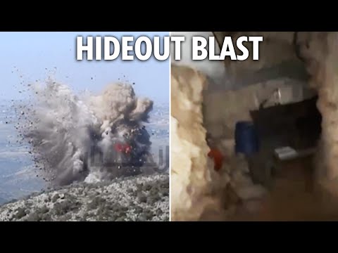 Moment IDF blows up Hezbollah terror tunnel hiding secret rooms & weapons