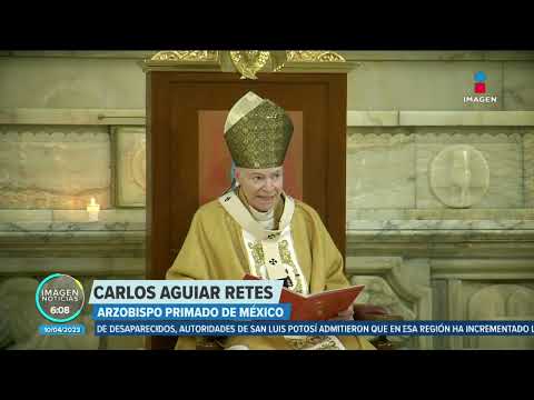 Arzobispo primado de México celebra misa de Resurrección en la Catedral Metropolitana