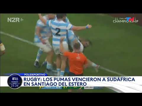 Triunfo de Los Pumas contra Sudáfrica 29 a 28  por el Rugby Championship (21 septiembre 2024)