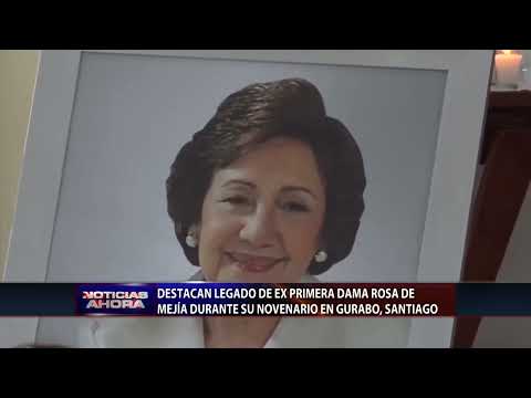Destacan legado de doña Rosa de Mejía durante novenario en Gurabo, Santiago
