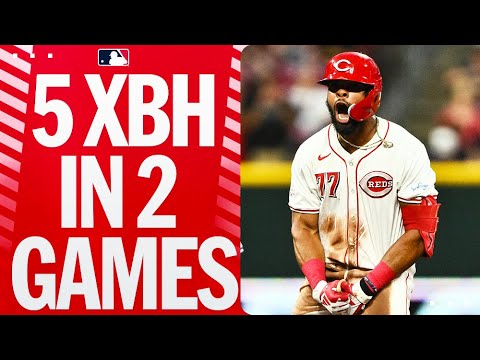 2 career games, 5 XBH! What a start to Rece Hinds’ MLB career!