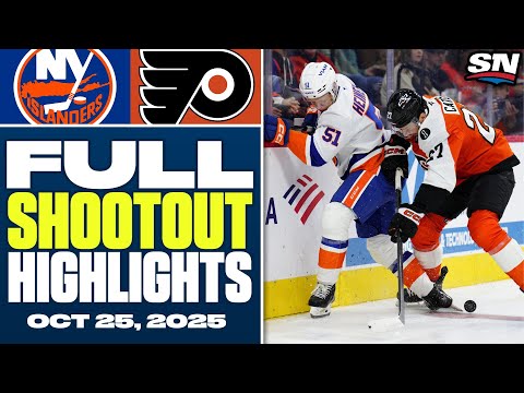 New York Islanders at Philadelphia Flyers | FULL Shootout Highlights - October 25, 2025