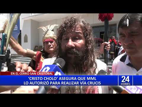 Cristo Cholo realiza vía crucis por Semana Santa
