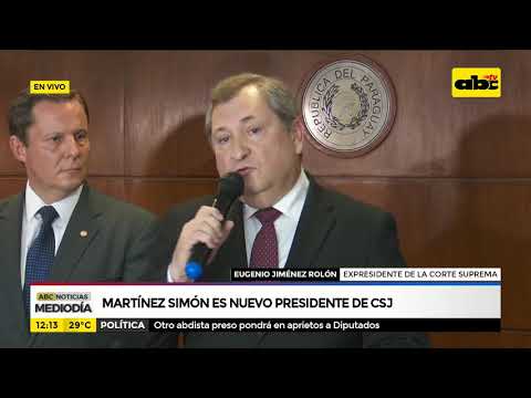 Martínez Simón es nuevo presidente de CSJ