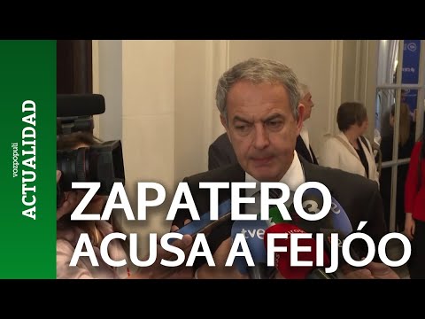 Zapatero asegura que Feijóo miente