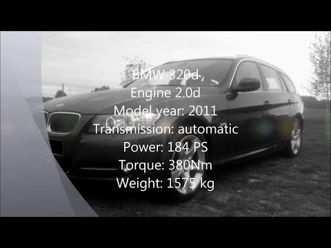 Video: BMW 320d įsibėgėjant nuo 0 iki 200 km/h - 