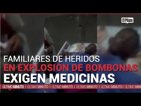 Familiares reclaman medicinas para heridos en explosión de bombonas en Monagas