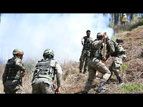 Ejército de República Dominicana capacita soldados para combatir incendios forestales