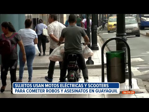 Policía conversará con el Municipio de Guayaquil para regularizar motos eléctricas y scooters