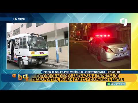 Un herido deja ataque de extorsionadores contra empresa de transportes en Independencia (2/2)