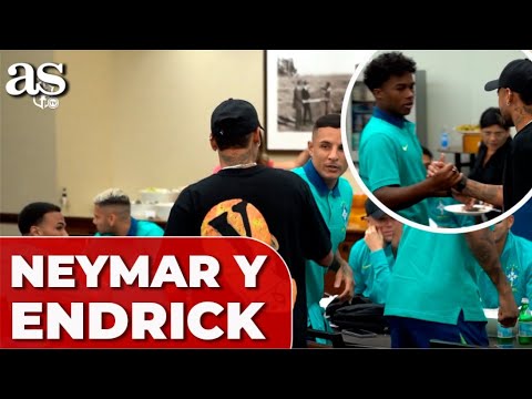 El saludo de ENDRICK y NERYMAR con la SELECCIÓN BRASILEÑA en la COPA AMÉRICA